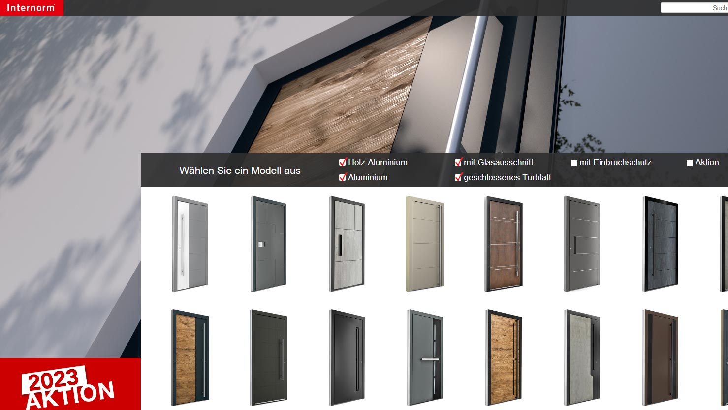 Internorm Türenkonfigurator - Jetzt Traumtür entdecken!