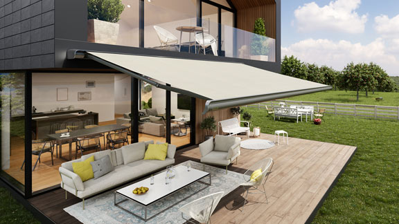 zu den Terrassen- und Balkonmarkisen Bildquelle: markilux GmbH + Co. KG